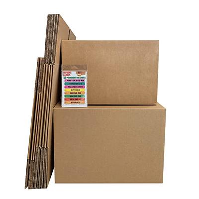 Valuesupplies by Uboxes Moving Kit #1 10 Small/Medium/Large Combo Boxes with Room Labels