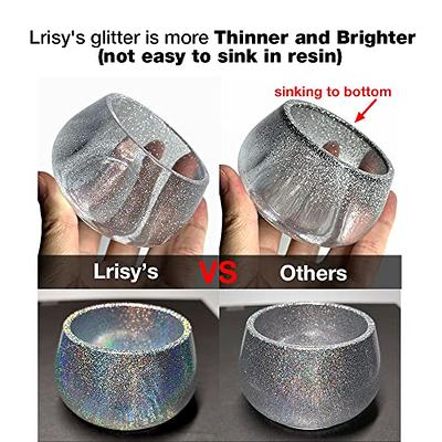 Lrisy Extra Fine Powder Metallic Glitter for Crafts 140g/4.5oz