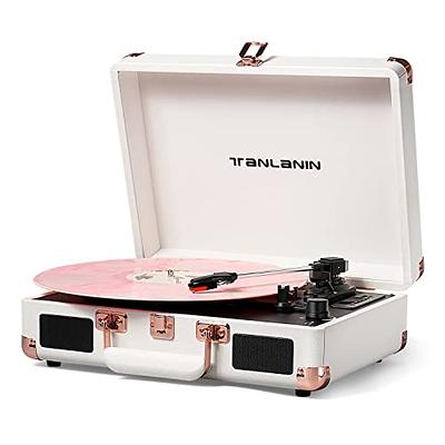 Vinyl Record Player Wireless Turntable with Built-in Speakers and USB  Belt-Driven Vintage Phonograph Record Player 3 Speed for Entertainment and  Home