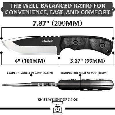 SHOOZIZ HAN312 Pocket Knife Folding Knife for EDC, 3.38 DC53 Steel Blade  G10 Handle Folding knife