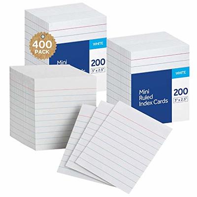 2.5 x 3.5 Blank Paper Business Cards Small Index Cards w Hole 200pcs -  Yahoo Shopping