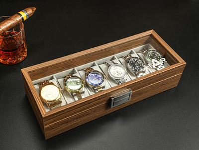  READAEER 10 Slot PU Leather Watch Box Organizer Watch