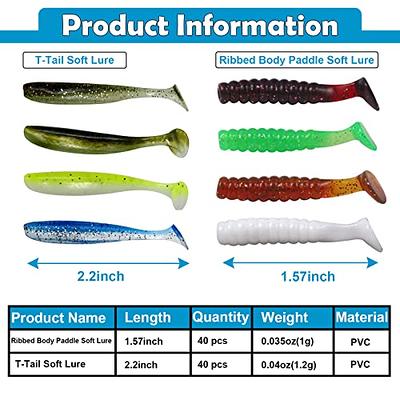 100pc PANFISH ASSORTMENT 1 to 2 SOFT PLASTIC BAITS Crappie Fishing Lures  Trout