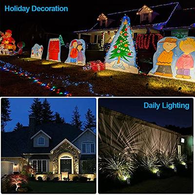 8-Pack 7 inch LED Hardscape Lighting, Paver Lights Retaining Wall Lights, IP68 Waterproof, Low Voltage 12-36V AC/DC Landscape Lighting Outdoor Step