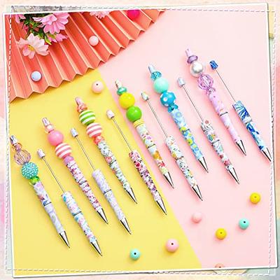 20 Colors Beadable Pens Plastic Bead Ballpoint Pens Bulk , Cute Cool DIY  Pens For Journaling Women Students Teacher Graduation Christmas Gift Office  S