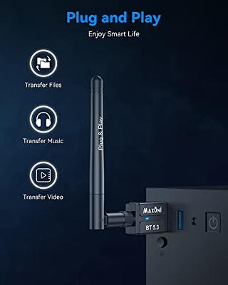 USB Bluetooth 5.3 EDR Adapter, Long Range Bluetooth Dongle PC