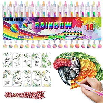 HUJUGAKO 48 Pack Morandi Gel Pens, 24 Colored Gel Pen with 24 Refills,40%  More Ink Write Smooth for Kids Adults Coloring Books Drawing Doodling
