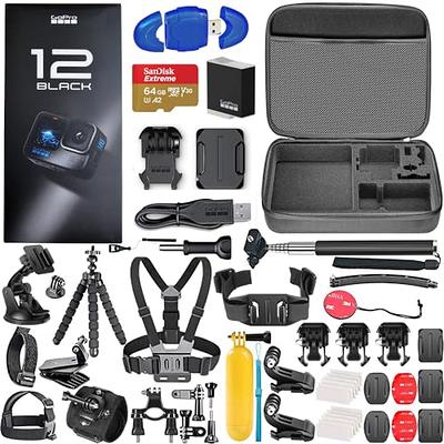 GoPro HERO10 Black with Sport Accessory Kit, 64GB microSD Card