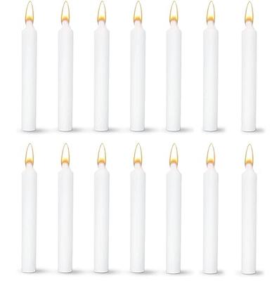 Axiom Home Pack of 20 Straight Household Candles 4 Inch Long 2 to 3 Hours  Burning Time 100% Cotton Wick Unscented Candles Set for Dinner Tables,  Restaurants, Ceremonies, Mothers Day & Emergency - Yahoo Shopping