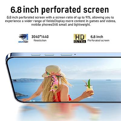 Huness I14 Pro MAX Smartphone Unlocked Cell Phone, 6+256GB Long Battery  Life 6.82 HD Screen Unlocked Phones, Android 13 with 128G Memory Card,  Dual SIM/Fingerprint Lock/Face ID/GPS White 