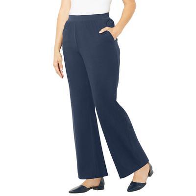Plus Size Women's Suprema® Wide Leg Pant by Catherines in Navy