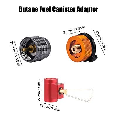 Higher Altitude Propane and Butane Adapter Tips - 3pc Refill Adapter Gas  Cartridge Converter Set for Camping Stove