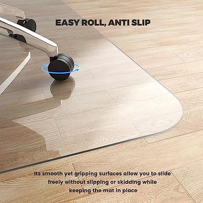 PVC Floor Mat Transparent Carpets Wooden Floor Protection Rugs Chair Floor  Mats