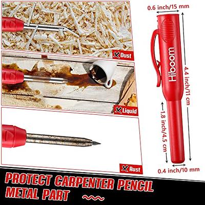 Enhon 2mm Mechanical Carpenter Pencil Set with 12 Marker Refills