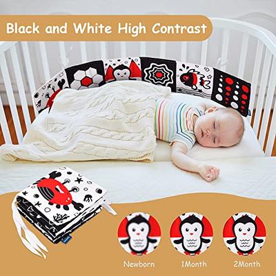 teytoy black and white baby sensory toys high contrast cards cloth fabric  soft cards for newborn