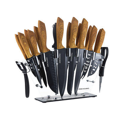 Fish Hunter 15 Piece High Carbon Stainless Steel Knife Block Set