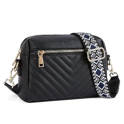 Small Quilted Crossbody Bags for Women Stylish Designer Purses and Handbags  with Coin Purse including 2 Size Bag (Black): Handbags