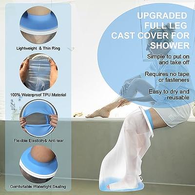 YUNCHI Upgraded Extra Wide Full Leg Cast Cover for Shower after Knee  Surgeries with Non-Slip Bottom for Leg Wounds, Bandage, Large Cast, Knee  Immobilizer/Brace, Walking Boots, Reusable - Yahoo Shopping