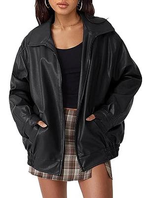 Faux Leather Jacket - Best Fall Jackets For Women