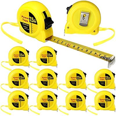 LICHAMP Tape Measure 25 ft, 6 Pack Bulk Easy Read Measuring Tape  Retractable with Fractions 1/8, Multipack Measurement Tape 25-Foot by  1-Inch, C6RD