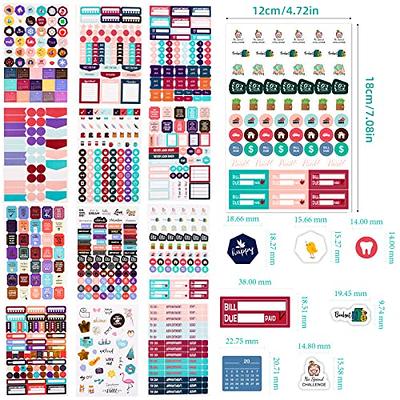 JHGCVX Planner Stickers,2100+ Budget Planner Aesthetic Stickers