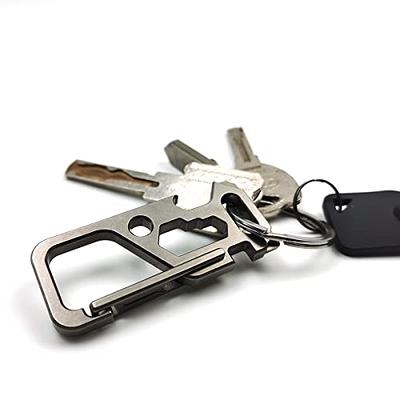 Titanium Carabiner Keychain Clip,Quick Release Keychain,Small