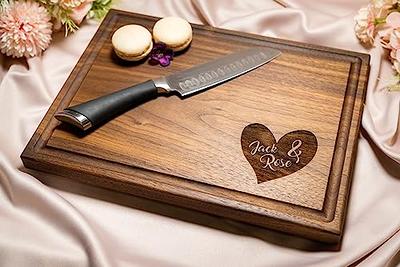 Personalized Cutting Board, Name and Heart Engraving – Giftstoengrave