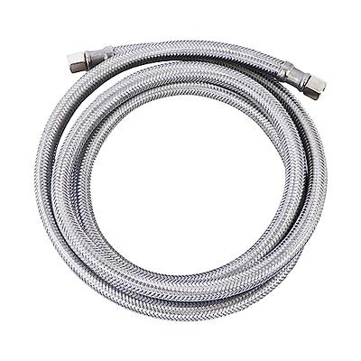 Certified Appliance Accessories Ice Maker Water Line, 25 Feet, PVC Core  with Premium Braided Stainless Steel & Ice Maker Water Line, 10 Feet, PVC  Core with Premium Braided Stainless Steel - Yahoo Shopping