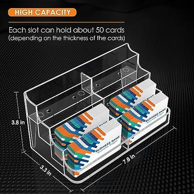 MaxGear Wood Business Cards Holder for Desk Business Card Display