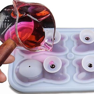 KFKAO Frenchie Bulldog Ice Cube Tray, A Set of 4 French Bulldog