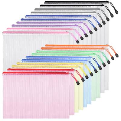 EOOUT 20pcs Mesh Zipper Pouch Zipper Bags, 10x14in Large Storage Bags for  Organizing, 10 Colors Puzzle Bag Zipper File Bags for School Board Games  and