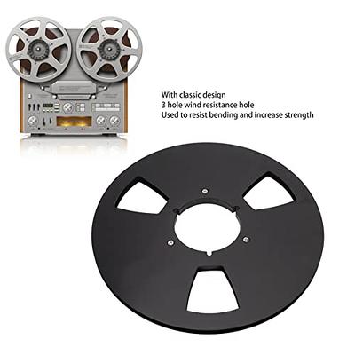 Recording Tape Reel, 1/4 10 Inch Empty Tape Reel, Universal Aluminum Alloy  Empty Disc Opening Machine Parts for 1/4 Tape with 10 inch Diamete(Black) -  Yahoo Shopping