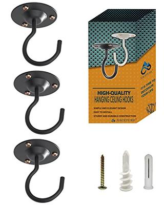 DRT DERUITAI Cup Screw Hooks,1-1/2 inch Vinyl Coated Ceiling Hooks