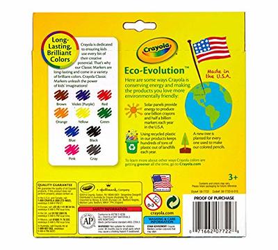 Crayola Kid's Markers, Broad Line, Assorted Colors, 256/Carton (58-8201) -  Yahoo Shopping