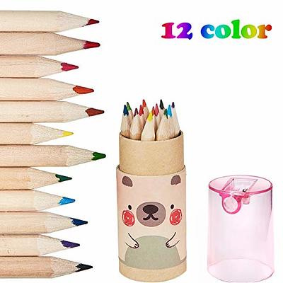 Outus Mini Drawing Colored Pencils for Kids with Sharpener Cartoon