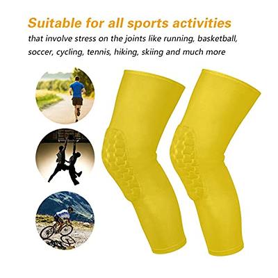 AMmao Gold Sports Knee Pads Youth Volleyball Basketball Knee Pads Long Leg  Sleeves Braces Compression Wrestling Knee Pads for Boys Girls Football  Dance Yoga - Yahoo Shopping