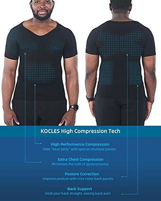 Men's Chest Compression Shirt to Hide Gynecomastia Shapewear Body