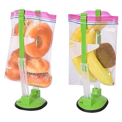 Adjustable Baggy Rack Stand Sandwich Plastic Bag Holder Food