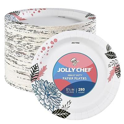 10 inch 140 Count Paper Plates Heavy Duty Flower Printed – JOLLYCHEF