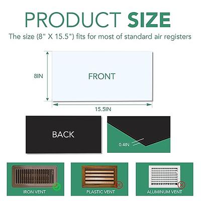 Magnetic Vent Cover for Ceiling, Register Covers for Home Floor, Wall,  HVAC, RV, AC, Furnace Vents (8 * 15''-4PCS) 
