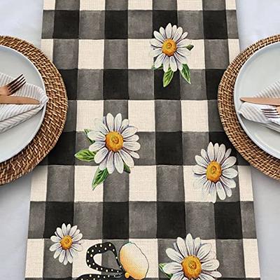 Seliem Spring Bee Gnome Table Runner, Honey Black White Buffalo Plaid Check  Home Kitchen Dining Decor, Summer Seasonal Farmhouse Daisy Decorations  Indoor Outdoor Anniversary Party Supply 13 x 72 Inch - Yahoo Shopping