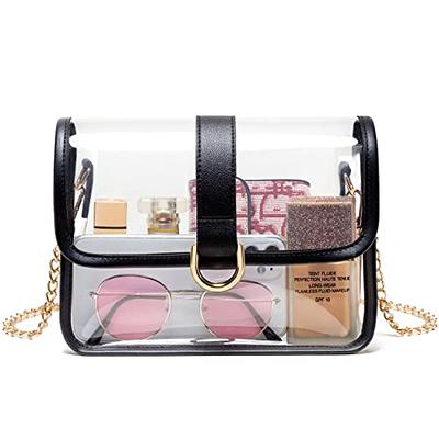 Clear Bag Stadium Approved for Women Small Cute Transparent Purse