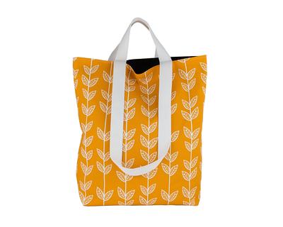 Black Retro Flower Tote Bag