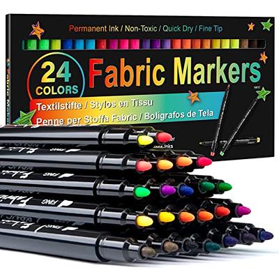 Crayola - 10 Count Fabric Bright Markers - Binney & Smith