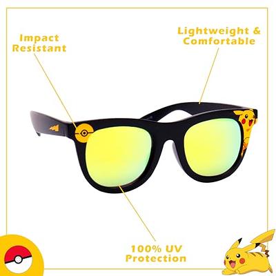 Pokemon Pikachu Black Square Frame Kids Sunglasses Black