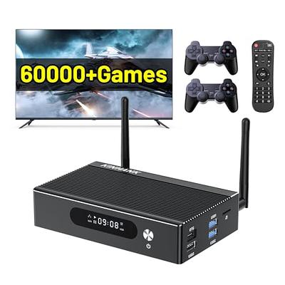  Retro Gaming Console Super Console, Emulator Console with  50000+ Games, Android 9.0 TV System + EmuELEC 4.5 Game System, Support 4K  HD Output, Plug and Play Video Games (512G) : Video Games