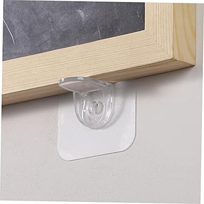 24 Pieces Adhesive Shelf Bracket, Double Row Reinforced Design Shelf  Support Pegs for Shelves Kitchen Cabinet Book Closet