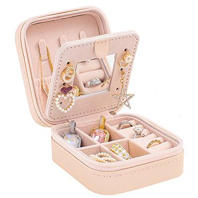 Quatish Travel Jewelry Case, Jewelry Travel Organizer, Portable Small  Jewelry Box for Women, Mini PU Jewelry Case for Wedding, Traveling,  Christmas Gift for Teen Girls - Yahoo Shopping