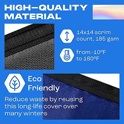 6 ft. x 10 ft. Pool Leaf Net Cover Rectangle Inground Swimming Pool Cover with Reinforcement Edge for Catching Leaves