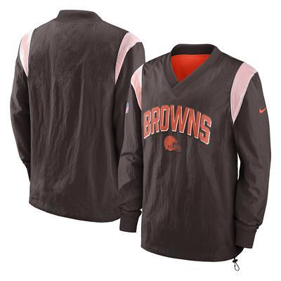 Cleveland Browns Nike Women's Raglan Funnel Neck Pullover Hoodie